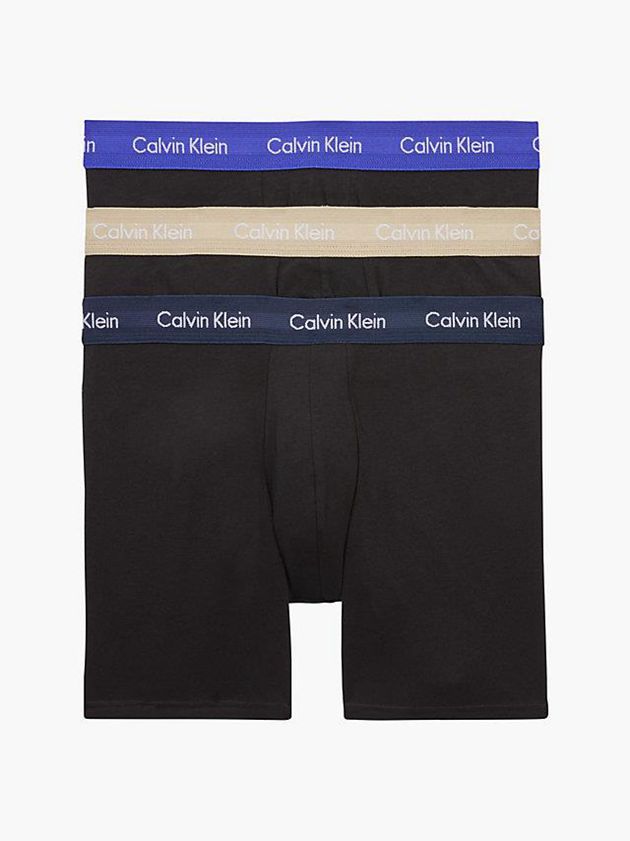 Calvin Klein USA 3 Pack Boxer - Cotton Stretch Mens Briefs Black 1302748-OL